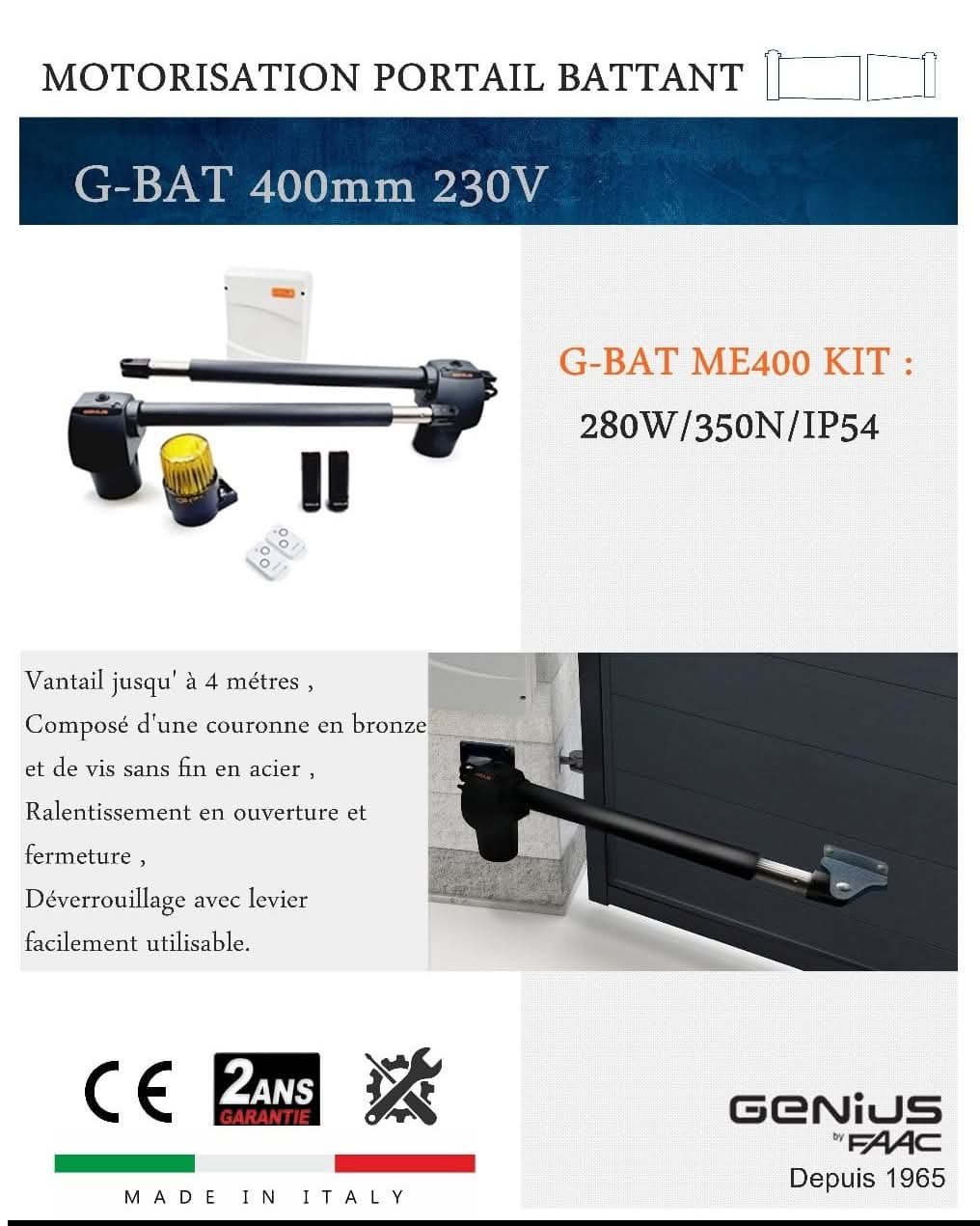 G-BAT KIT GENIUS FAAC